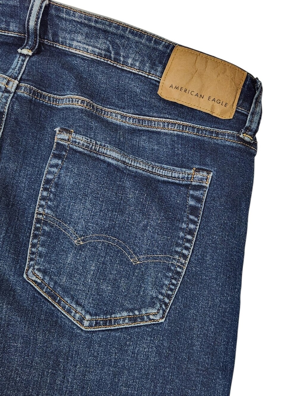 American Eagle Men's Dark Blue Stretch AirFlex+ Jeans Pants Size 30x32 - Picture 10 of 14